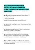 MOTOR VEHICLE SALESPERSON&NewLine;EXAMPREP STUDY GUIDE 2026 DETAILED&NewLine;QUESTIONS AND CORRECT ANSWERS&NewLine;GRADED A&plus;