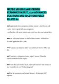 MOTOR VEHICLE SALESPERSON&NewLine;EXAMINATION TEST 2026 ADVANCED&NewLine;QUESTIONS AND SOLUTIONS FULLY&NewLine;SOLVED A&plus;