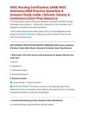 WOC Nursing Certification &lpar;WEB WOC Seminars&rpar; 2026 Practice Questions & Answers Study Guide &vert; Wound&comma; Ostomy & Continence Exam Prep Resource