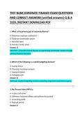 Corporate Finance&colon; Practice Exam Guide &lpar;Original Questions & Answers&rpar;