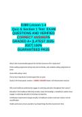 D389 Lesson 1-4 Quiz & Section 1 Test QUESTIONS AND VERIFIED CORRECT ANSWERS GRADED A&plus; -LATEST 2026-2027- 100- GUARANTEED PASS&period;docx&NewLine;&NewLine;