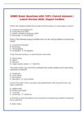 Google Cloud DevOps and SREs Exam Questions with &NewLine;100&percnt; Correct Answers &vert; Latest Version 2026 &vert; Expert &NewLine;Verified 