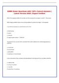 GXMO   Exam Questions with 100&percnt; Correct Answers &vert; Latest Version 2026 &vert; Expert Verified 