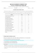Relias Learning Nursing Test &vert; 2026 Actual Examination Paper with Questions and Answers &lpar;Competency Assessment&rpar;