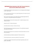 Hartman  Exam Questions with 100&percnt; Correct Answers &vert; Latest Version 2026 &vert; Expert Verified 