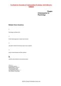 Test Bank for Essentials of Understanding Psychology 11th Edition by Feldman &ndash; Complete Chapter Questions & Answers
