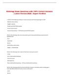 Histology Exam Questions with 100&percnt; Correct Answers &vert; Latest Version 2026 &vert; Expert Verified