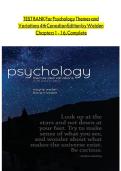 TEST BANK FOR PSYCHOLOGY THEMES AND VARIATIONS 3RD CANADIAN EDITION BY WEITEN&NewLine;
