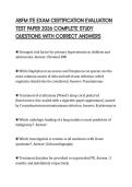 ABFM ITE EXAM CERTIFICATION EVALUATION&NewLine;TEST PAPER 2026 COMPLETE STUDY&NewLine;QUESTIONS WITH CORRECT ANSWERS&NewLine;