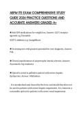 ABFM ITE EXAM COMPREHENSIVE STUDY&NewLine;GUIDE 2026 PRACTICE QUESTIONS AND&NewLine;ACCURATE ANSWERS GRADED A&plus;