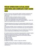 FISDAP OPERATIONS ACTUAL EXAM QUESTIONS AND COMPLETE STUDY GUIDE 2026&period;&NewLine;&NewLine;