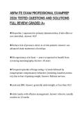 ABFM ITE EXAM PROFESSIONAL EXAMPREP&NewLine;2026 TESTED QUESTIONS AND SOLUTIONS&NewLine;FULL REVIEW GRADED A&plus;