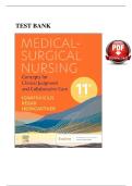 Test Bank for Medical-Surgical Nursing&colon; Concepts for Clinical Judgment and Collaborative Care 11th edition by Donna D&period; Ignatavicius ISBN&colon; 978-0323878265 COMPLETE GUIDE WITH RATIONALES 100&percnt; VERIFIED A&plus; GRADE ASSURED&excl;&excl;&excl;
