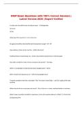 IHOP Exam Questions with 100&percnt; Correct Answers &vert; Latest Version 2026 &vert; Expert Verified