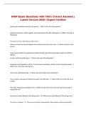 IHOP Exam Questions with 100&percnt; Correct Answers &vert; Latest Version 2026 &vert; Expert Verified