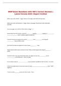IHOP Exam Questions with 100&percnt; Correct Answers &vert; Latest Version 2026 &vert; Expert Verified