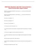 IHOP Exam Questions with 100&percnt; Correct Answers &vert; Latest Version 2026 &vert; Expert Verified