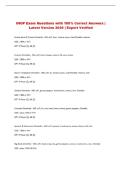 IHOP Exam Questions with 100&percnt; Correct Answers &vert; Latest Version 2026 &vert; Expert Verified