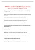 IHOP Exam Questions with 100&percnt; Correct Answers &vert; Latest Version 2026 &vert; Expert Verified