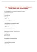 IHOP Exam Questions with 100&percnt; Correct Answers &vert; Latest Version 2026 &vert; Expert Verified