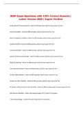 IHOP Exam Questions with 100&percnt; Correct Answers &vert; Latest Version 2026 &vert; Expert Verified