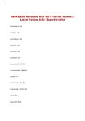 IHOP Exam Questions with 100&percnt; Correct Answers &vert; Latest Version 2026 &vert; Expert Verified