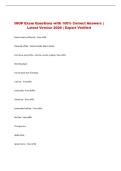 IHOP Exam Questions with 100&percnt; Correct Answers &vert; Latest Version 2026 &vert; Expert Verified