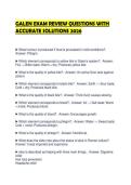 GALEN EXAM REVIEW QUESTIONS WITH ACCURATE SOLUTIONS 2026&period;&NewLine;&NewLine;