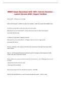 INRAT Exam Questions with 100&percnt; Correct Answers &vert; Latest Version 2026 &vert; Expert Verified