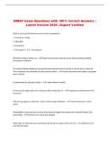 INRAT Exam Questions with 100&percnt; Correct Answers &vert; Latest Version 2026 &vert; Expert Verified