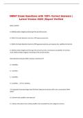 INRAT Exam Questions with 100&percnt; Correct Answers &vert; Latest Version 2026 &vert; Expert Verified