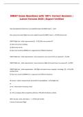 INRAT Exam Questions with 100&percnt; Correct Answers &vert; Latest Version 2026 &vert; Expert Verified