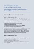 A&P 1 101 &ndash; Module 6 Lab Exam&comma; Portage Learning Questions with Complete Solutions