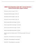 INRAT Exam Questions with 100&percnt; Correct Answers &vert; Latest Version 2026 &vert; Expert Verified