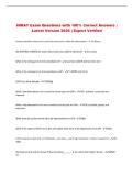 INRAT Exam Questions with 100&percnt; Correct Answers &vert; Latest Version 2026 &vert; Expert Verified