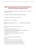 INRAT Exam Questions with 100&percnt; Correct Answers &vert; Latest Version 2026 &vert; Expert Verified