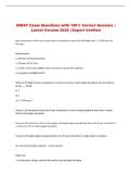 INRAT Exam Questions with 100&percnt; Correct Answers &vert; Latest Version 2026 &vert; Expert Verified
