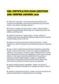 GBA CERTIFICATION EXAM QUESTIONS AND VERIFIED ANSWERS 2026&period;&NewLine;&NewLine;