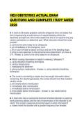 HESI OBSTETRICS ACTUAL EXAM QUESTIONS AND COMPLETE STUDY GUIDE 2026&period;&NewLine;&NewLine;