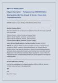 A&P 1 101 &ndash; Module 7 Exam&comma; Integumentary System &lpar;Portage Learning&comma; 2026&sol;2027 Edition&rpar; Questions with Complete Solutions
