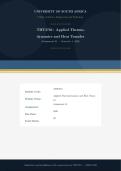 THT3701 Assignment 01 Solutions Due May 2026 &vert;Applied Thermodynamics and Heat Transfer&vert;