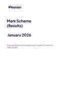 Pearson Edexcel in International A Level in Economics&NewLine;&lpar; WEC14&sol;01A &rpar; mark scheme Jan 2026 