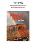 Test Bank for Conceptual Physical Science 6th Edition by Paul Hewitt&comma; John Suchocki&comma; Chapter 1-28 &vert; All Chapters