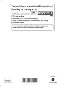 Pearson Edexcel International Advanced Level Economics &lpar; WEC12&sol;01A &rpar;  Question paper Jan 2026  