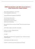 LARE Exam Questions with 100&percnt; Correct Answers &vert; &NewLine;Latest Version 2026 &vert; Expert Verified 