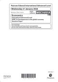 Pearson Edexcel IAS Economics WEC All Units Full Exam Pack &lpar;Question Papers & Mark Schemes&rpar; JAN 2026