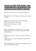 ACCTG 230 WSU TEST BANK 1 2026&NewLine;COMPREHENSIVE QUESTIONS AND&NewLine;ACCURATE SOLUTIONS VERIFIED