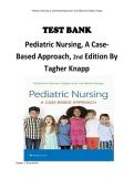 Pediatric Nursing&colon; A Case-Based Approach&comma; 2nd Edition &lpar;Tagher & Knapp&rpar;&comma; Test Bank &ndash; Case-Based Practice Questions and Answers