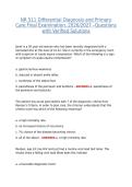 NR 511 DIFFERENTIAL DIAGNOSIS AND PRIMARY CARE FINAL EXAMINATION&comma; 2026&sol;2027 &ndash; QUESTIONS WITH VERIFIED SOLUTIONS&period;