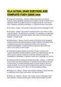 ICLA ACTUAL EXAM QUESTIONS AND COMPLETE STUDY GUIDE 2026&period;&NewLine;&NewLine;